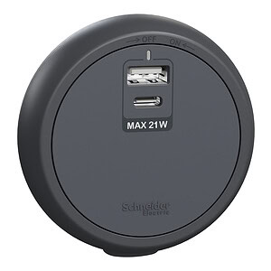 21W Type A+C USB 插座模組(夜幕黑) #Easy series