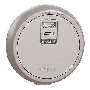 21W Type A+C USB 插座模組(星辰啡) #Easy series