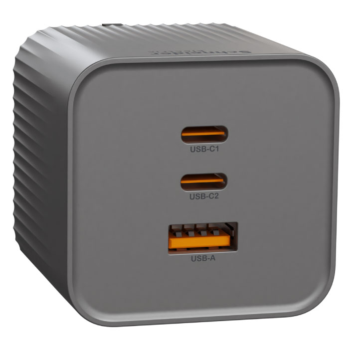 65W GaN 三連接埠 2C+1A USB快速充電器(星隕灰) (TSB652C1A_CG)#USB插蘇 #USB插座 #USB插頭:圖片 2