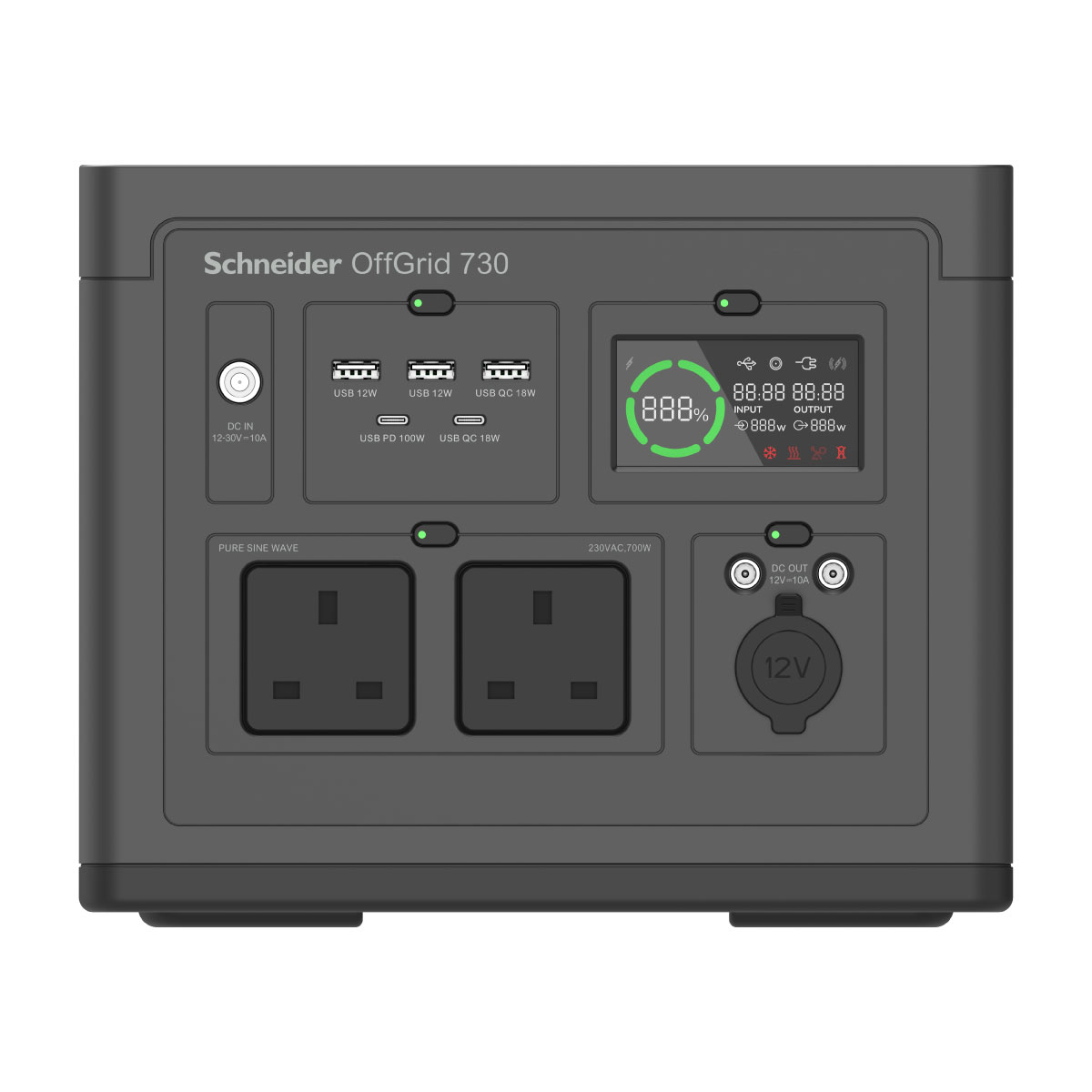 (738Wh) Schneider OffGrid 手提式流動電源(PPS730-UK) #大容量流動電能站 #移動電源 #外置電:圖片 8